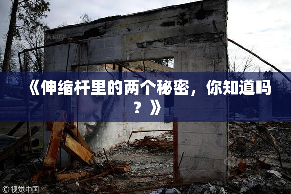 《伸缩杆里的两个秘密，你知道吗？》