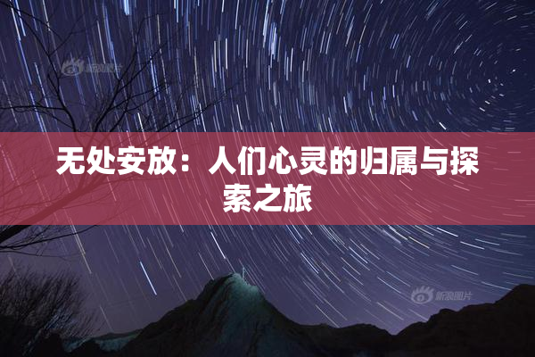 无处安放：人们心灵的归属与探索之旅