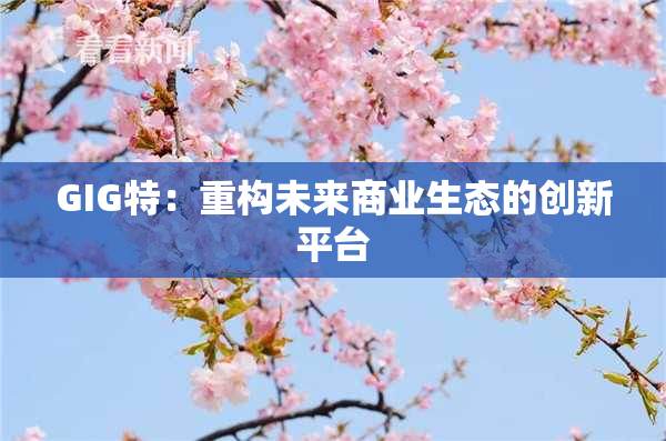 GIG特：重构未来商业生态的创新平台