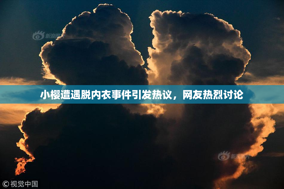 小樱遭遇脱内衣事件引发热议，网友热烈讨论