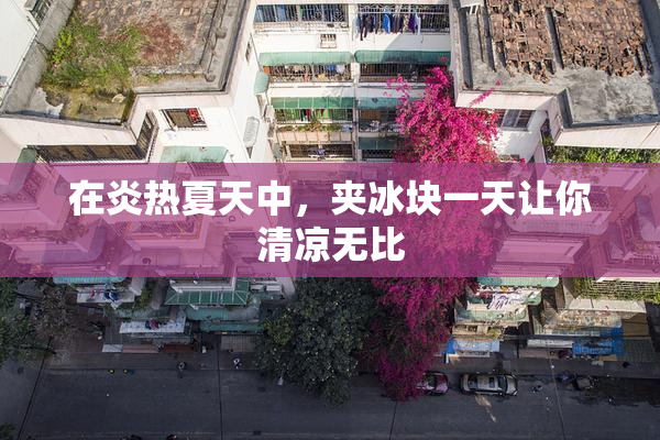 在炎热夏天中，夹冰块一天让你清凉无比