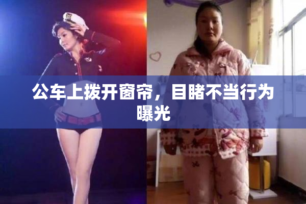 公车上拨开窗帘，目睹不当行为曝光