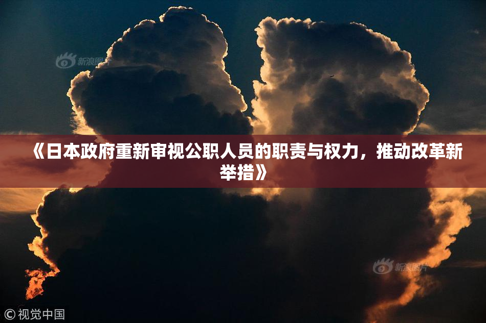 《日本政府重新审视公职人员的职责与权力，推动改革新举措》