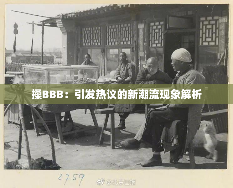 搡BBB：引发热议的新潮流现象解析
