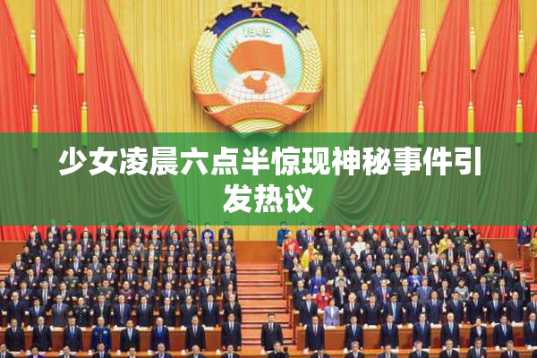 少女凌晨六点半惊现神秘事件引发热议