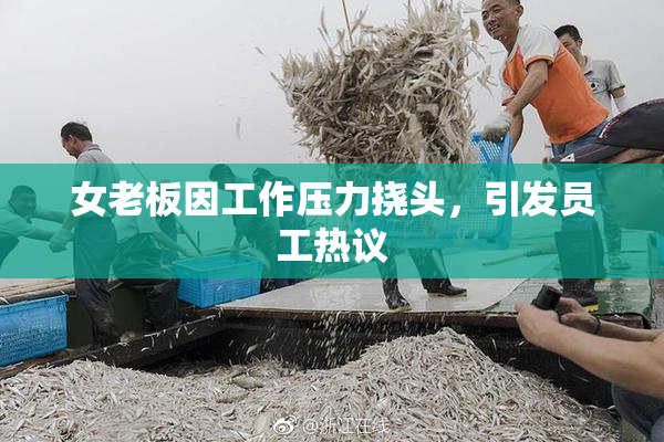 女老板因工作压力挠头，引发员工热议