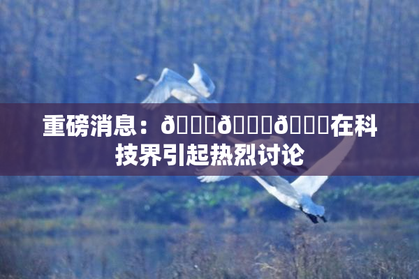 重磅消息：🍆🍑🔞在科技界引起热烈讨论