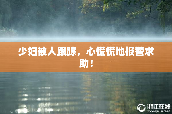 少妇被人跟踪，心慌慌地报警求助！