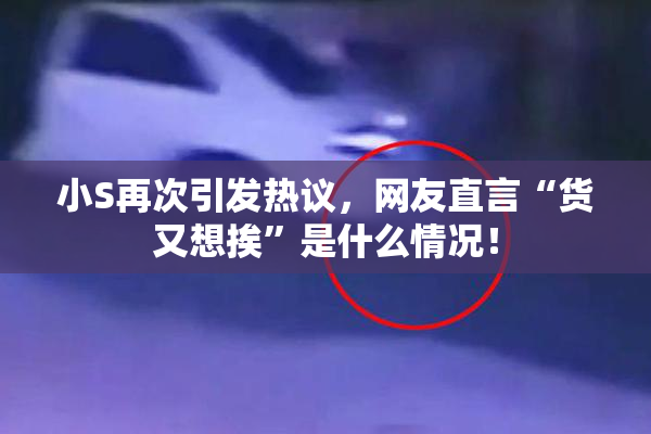 小S再次引发热议，网友直言“货又想挨”是什么情况！