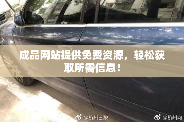 成品网站提供免费资源，轻松获取所需信息！
