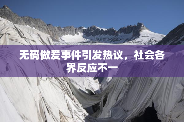 无码做爰事件引发热议，社会各界反应不一