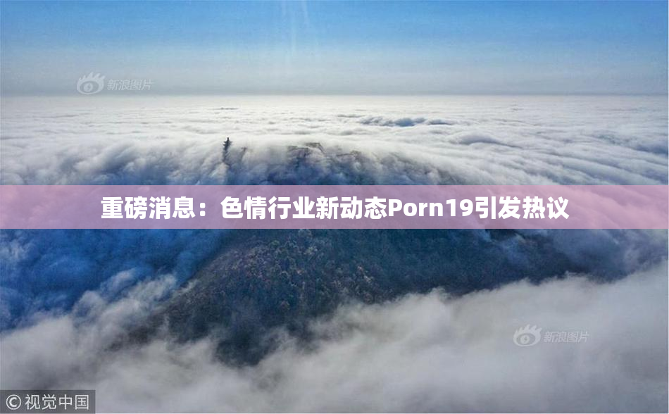 重磅消息：色情行业新动态Porn19引发热议
