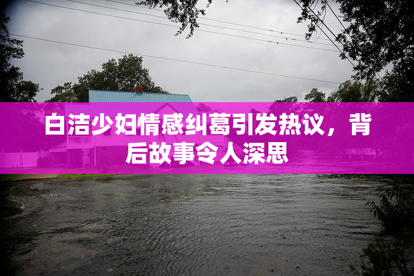 白洁少妇情感纠葛引发热议，背后故事令人深思