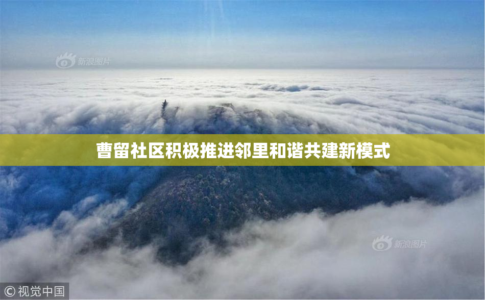 曹留社区积极推进邻里和谐共建新模式