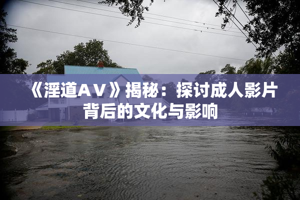 《淫道AⅤ》揭秘：探讨成人影片背后的文化与影响