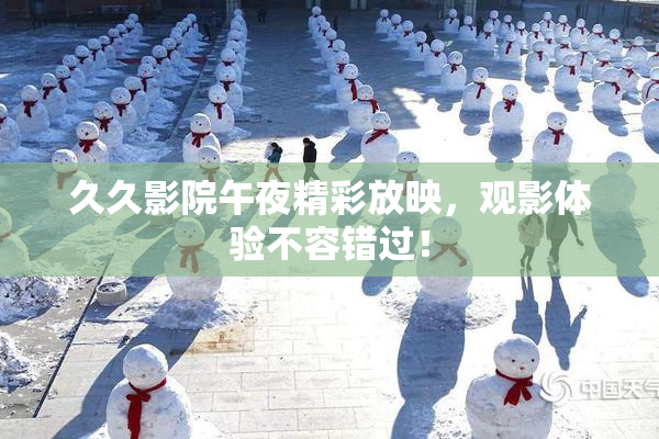 久久影院午夜精彩放映，观影体验不容错过！