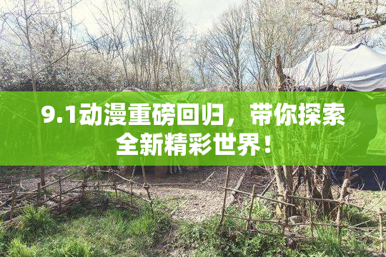 9.1动漫重磅回归，带你探索全新精彩世界！