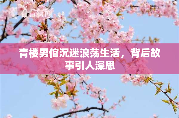 青楼男倌沉迷浪荡生活，背后故事引人深思