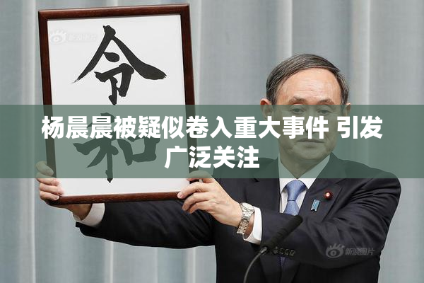 杨晨晨被疑似卷入重大事件 引发广泛关注