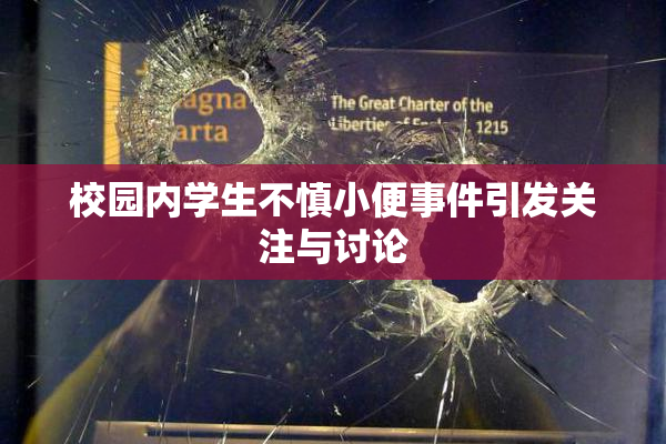 校园内学生不慎小便事件引发关注与讨论