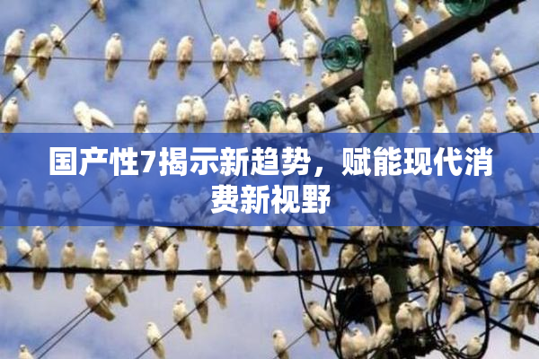 国产性7揭示新趋势，赋能现代消费新视野