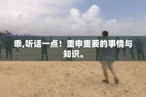 乖,听话一点！重申重要的事情与知识。