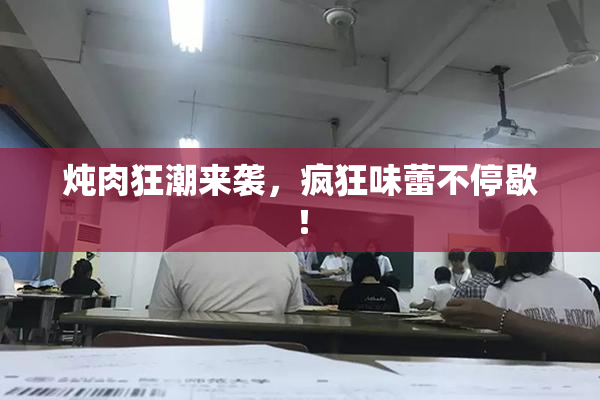 炖肉狂潮来袭，疯狂味蕾不停歇！