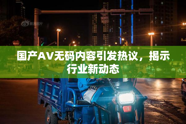 国产AV无码内容引发热议，揭示行业新动态