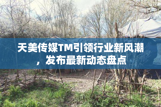 天美传媒TM引领行业新风潮，发布最新动态盘点