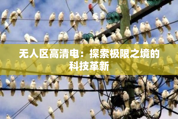 无人区高清电：探索极限之境的科技革新