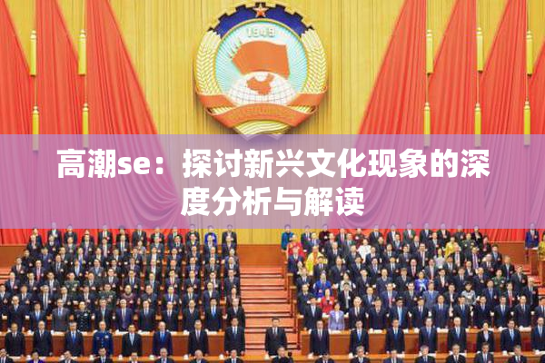 高潮se：探讨新兴文化现象的深度分析与解读