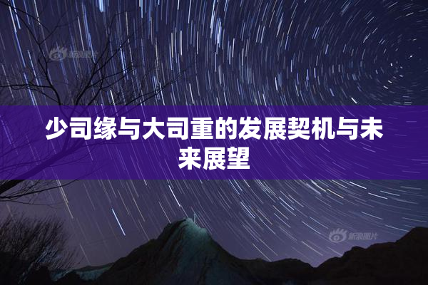 少司缘与大司重的发展契机与未来展望