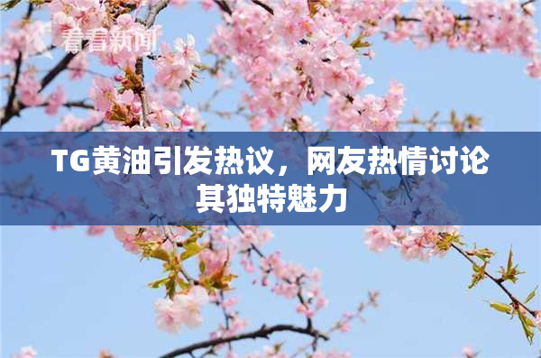 TG黄油引发热议，网友热情讨论其独特魅力