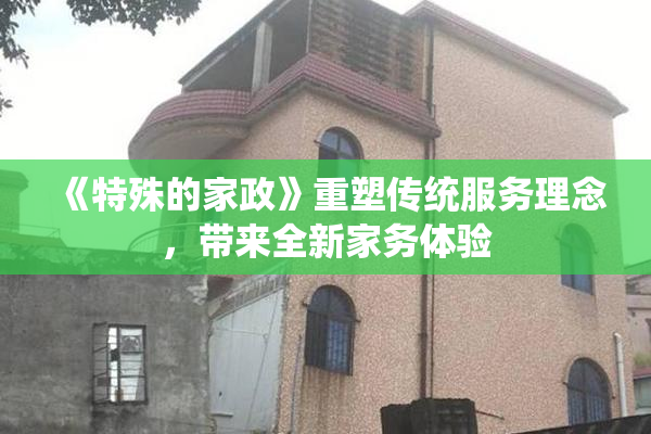 《特殊的家政》重塑传统服务理念，带来全新家务体验