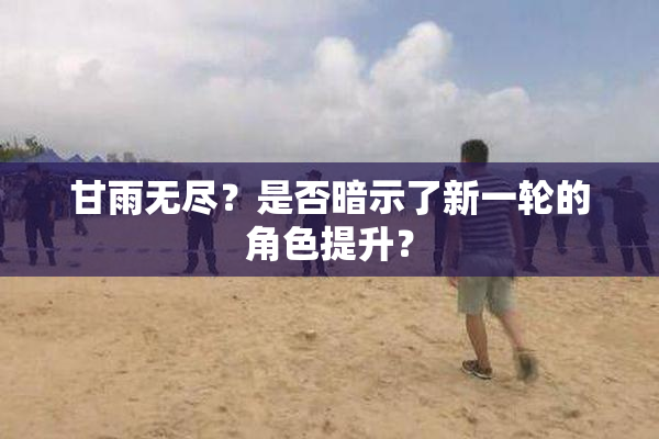 甘雨无尽？是否暗示了新一轮的角色提升？
