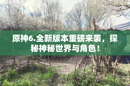 原神6.全新版本重磅来袭，探秘神秘世界与角色！