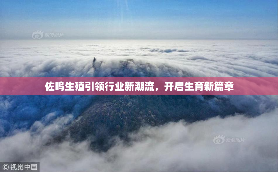 佐鸣生殖引领行业新潮流，开启生育新篇章