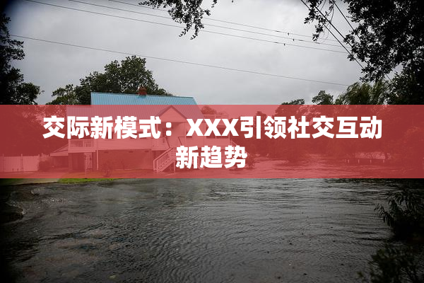交际新模式：XXX引领社交互动新趋势