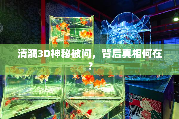 清漪3D神秘被问，背后真相何在？