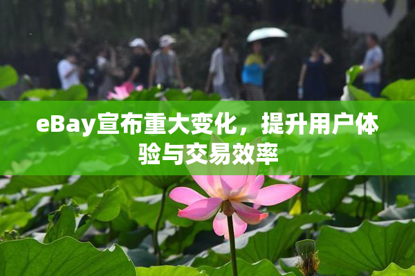 eBay宣布重大变化，提升用户体验与交易效率
