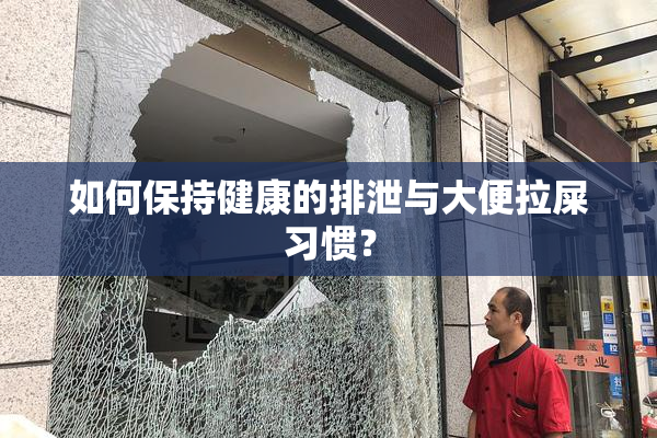 如何保持健康的排泄与大便拉屎习惯？
