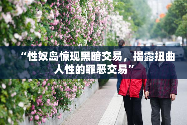 “性奴岛惊现黑暗交易，揭露扭曲人性的罪恶交易”