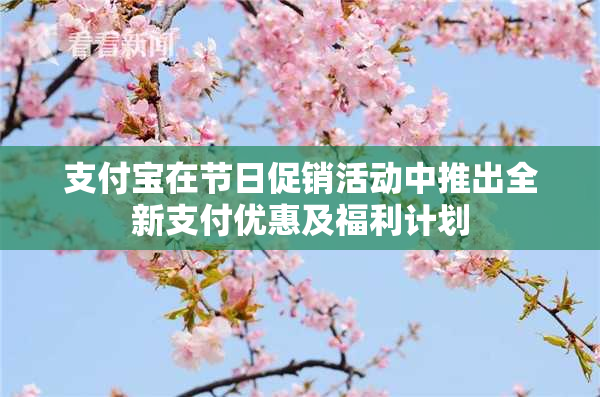 支付宝在节日促销活动中推出全新支付优惠及福利计划