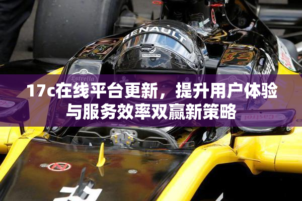 17c在线平台更新，提升用户体验与服务效率双赢新策略