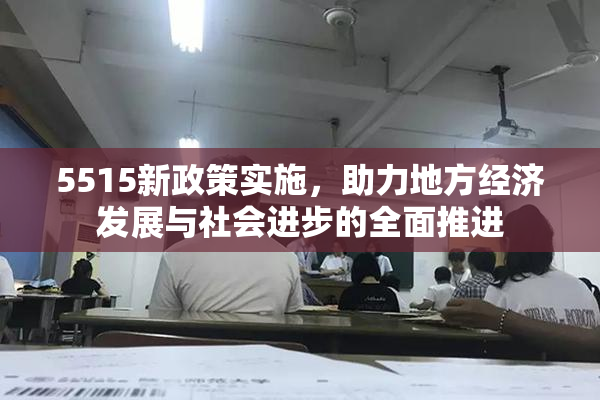 5515新政策实施，助力地方经济发展与社会进步的全面推进
