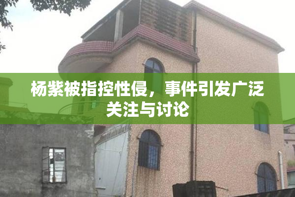 杨紫被指控性侵，事件引发广泛关注与讨论