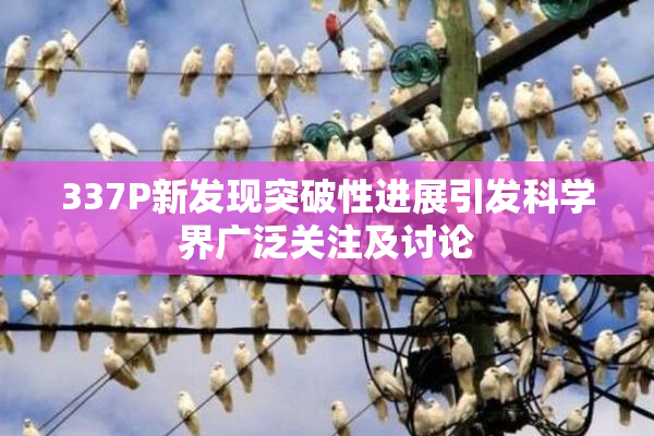 337P新发现突破性进展引发科学界广泛关注及讨论