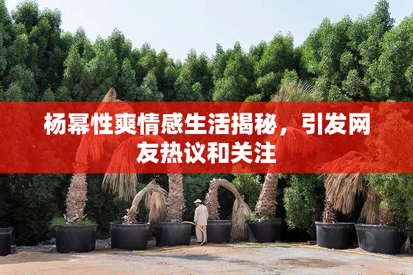 杨幂性爽情感生活揭秘，引发网友热议和关注