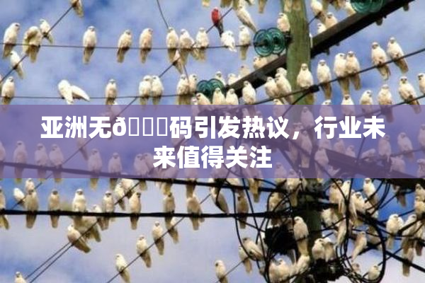 亚洲无🈚码引发热议，行业未来值得关注