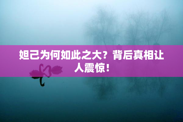 妲己为何如此之大？背后真相让人震惊！